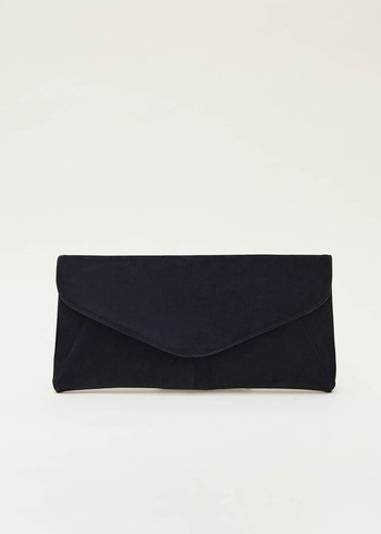 Phase Eight Wendie Suede Bags Navy USA | 2974681-HL